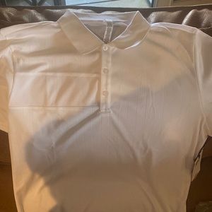 White polo shirt upf+